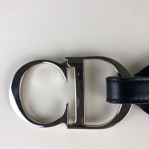 Dior Accessories - SALE Dior Studded Black Leather Belt Small